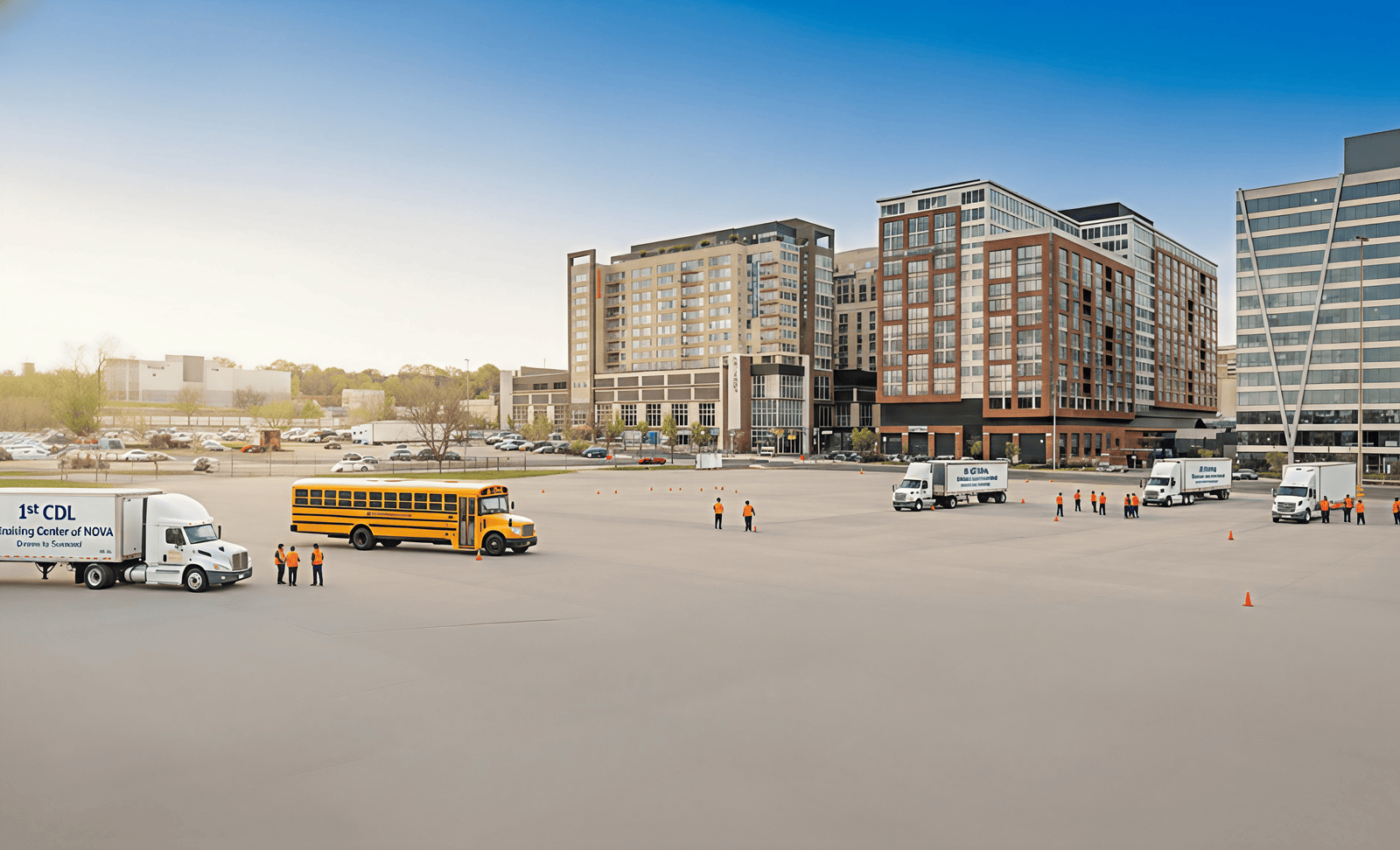 1st CDL Training Center of NOVA school yard